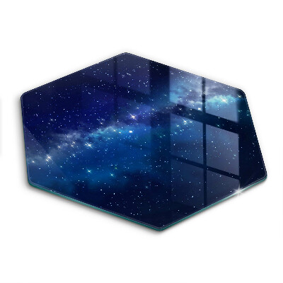 Tagliere in vetro Spazio e stelle