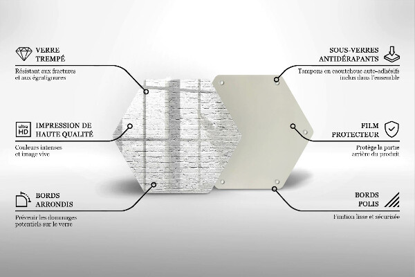 Tagliere in vetro Muro di mattoni