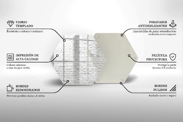 Tagliere in vetro Muro di mattoni