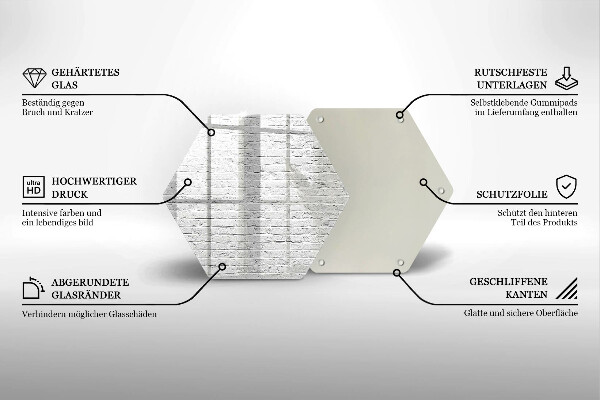 Tagliere in vetro Muro di mattoni