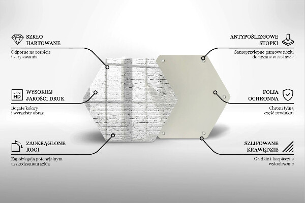 Tagliere in vetro Muro di mattoni