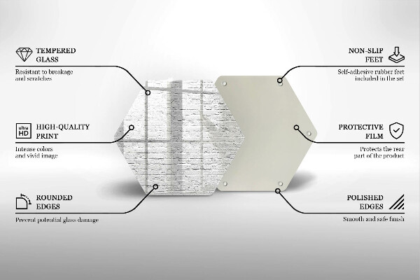 Tagliere in vetro Muro di mattoni