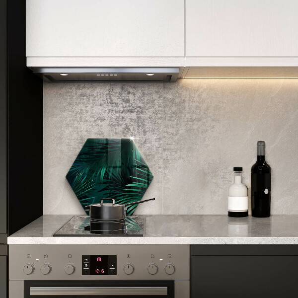 Tagliere in vetro temperato Foglie selvagge della giungla