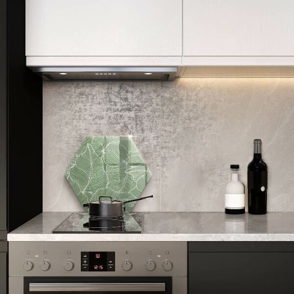 Tagliere in vetro Foglie lineari