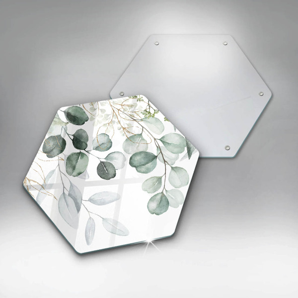 Tagliere in vetro Piante dipinte