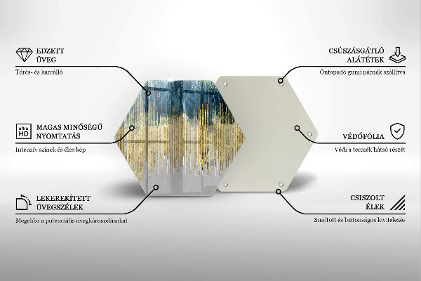 Tagliere in vetro Astrazione del designer