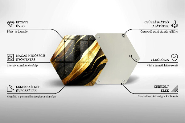 Tagliere in vetro Astrazione elegante