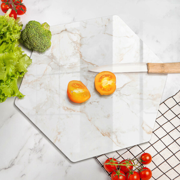 Tagliere in vetro Elegante pietra di marmo