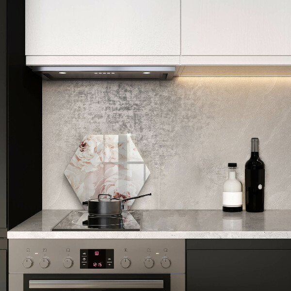 Tagliere in vetro Peonie pastello