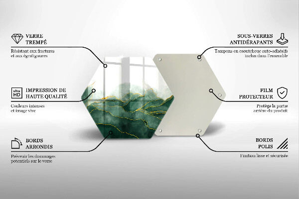 Tagliere in vetro Natura astratta