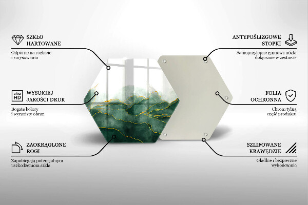 Tagliere in vetro Natura astratta