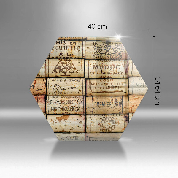 Tagliere in vetro Vecchi tappi per vino