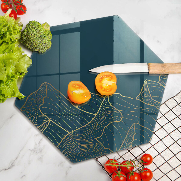 Tagliere in vetro Montagne astratte