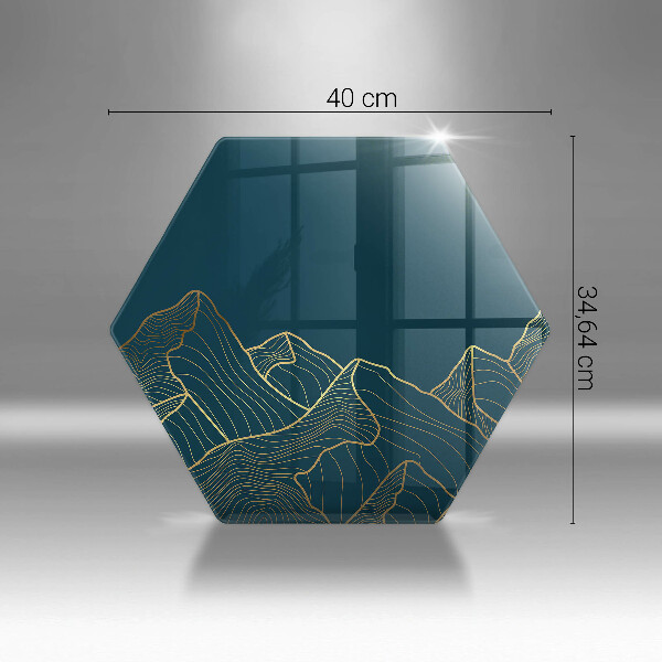 Tagliere in vetro Montagne astratte