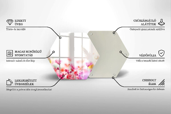 Tagliere in vetro Prato fiorito