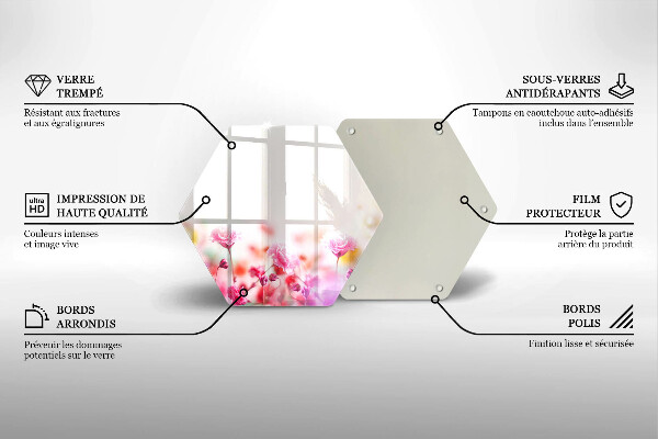 Tagliere in vetro Prato fiorito