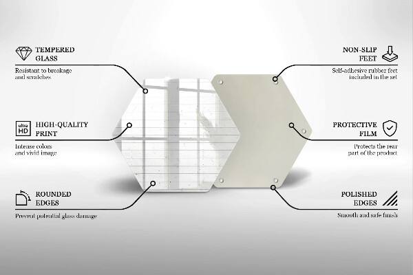 Tagliere in vetro Tavole luminose moderne