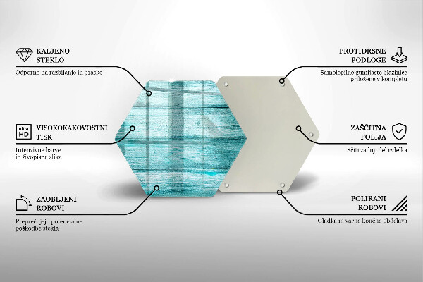 Tagliere in vetro Tavole in legno d'epoca