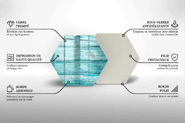Tagliere in vetro Tavole in legno d'epoca
