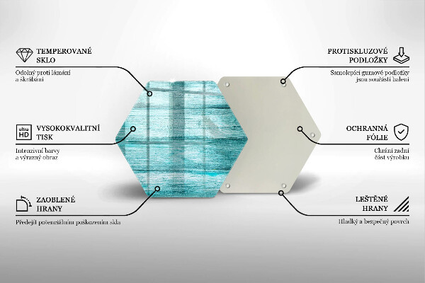 Tagliere in vetro Tavole in legno d'epoca