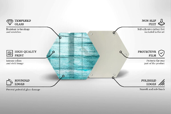 Tagliere in vetro Tavole in legno d'epoca