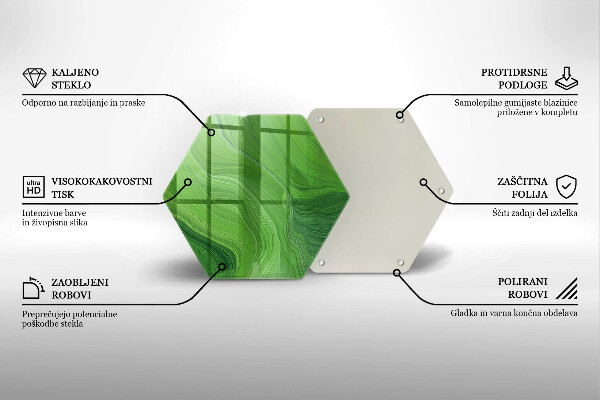 Tagliere in vetro Trama astratta