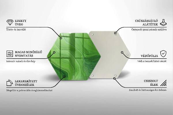 Tagliere in vetro Trama astratta
