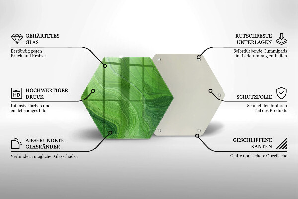 Tagliere in vetro Trama astratta