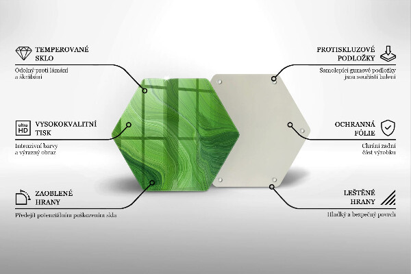 Tagliere in vetro Trama astratta
