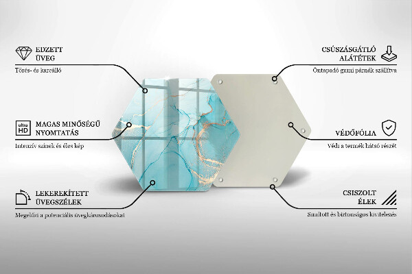 Tagliere in vetro Astrazione di pietra