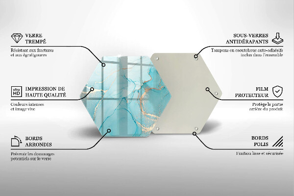 Tagliere in vetro Astrazione di pietra