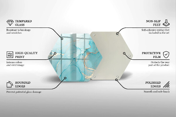 Tagliere in vetro Astrazione di pietra