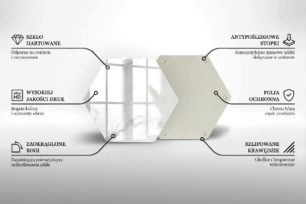Tagliere in vetro Marmo moderno