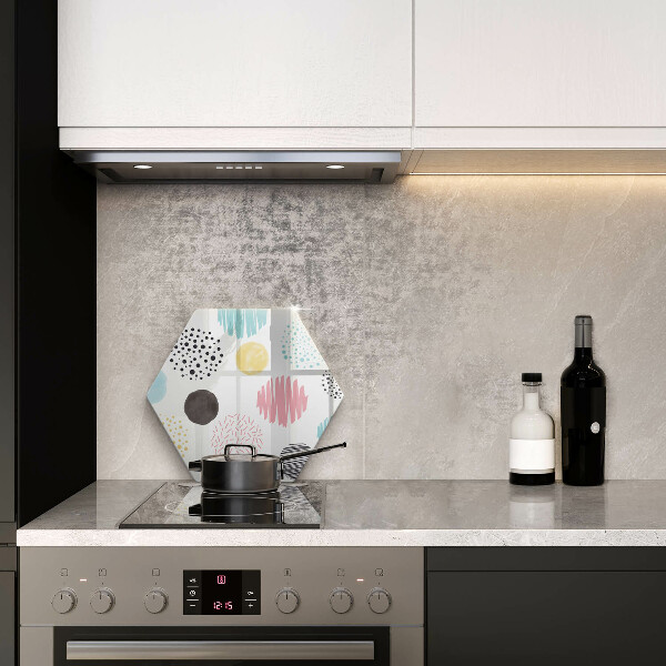 Tagliere in vetro Forme dipinte