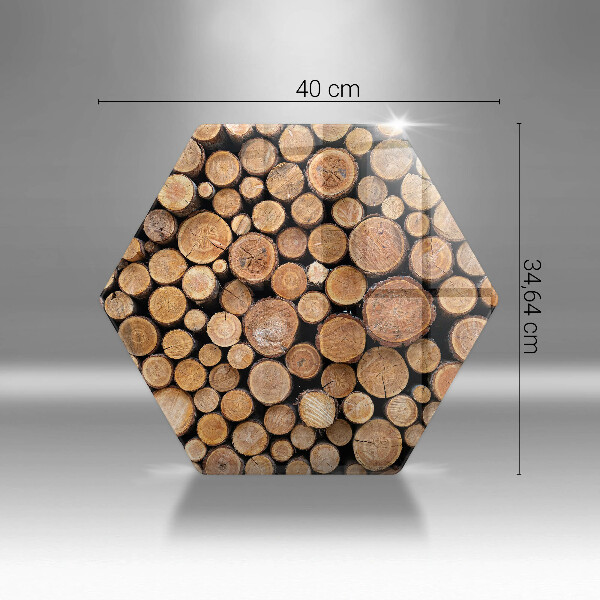 Tagliere in vetro Tronchi d'albero