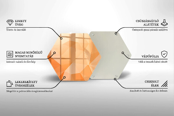 Tagliere in vetro Sfondo geometrico