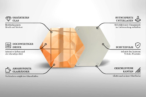 Tagliere in vetro Sfondo geometrico
