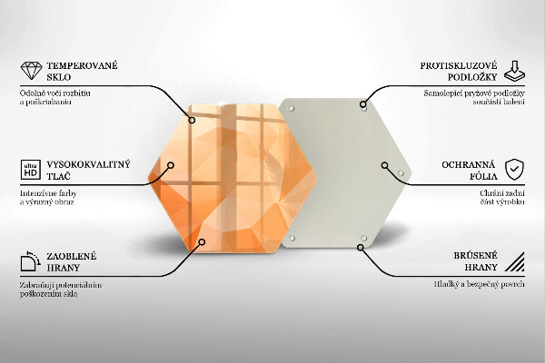 Tagliere in vetro Sfondo geometrico