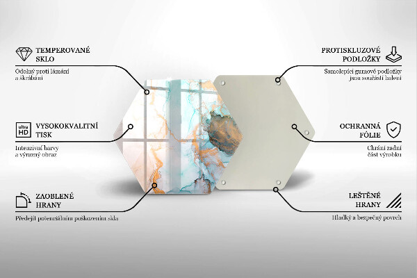 Tagliere in vetro Astrazione del marmo