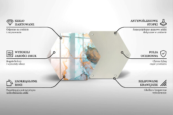 Tagliere in vetro Astrazione del marmo