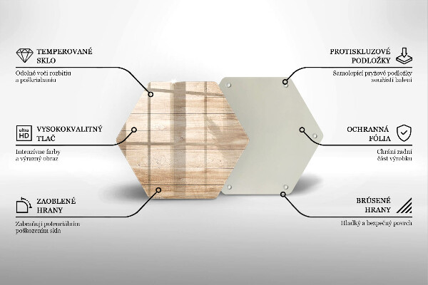 Tagliere in vetro Tavole di legno