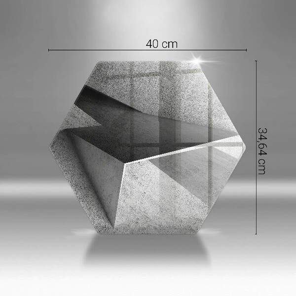 Tagliere in vetro Astrazione concreta