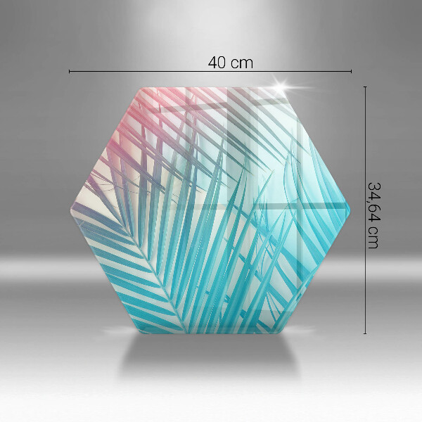 Tagliere in vetro Foglie pastello