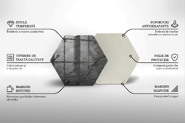 Tagliere in vetro Trama di pietra