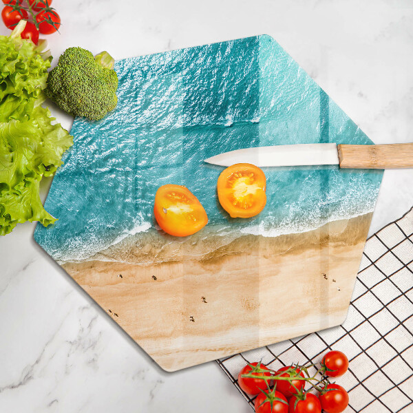 Tagliere in vetro Riva della spiaggia e mare