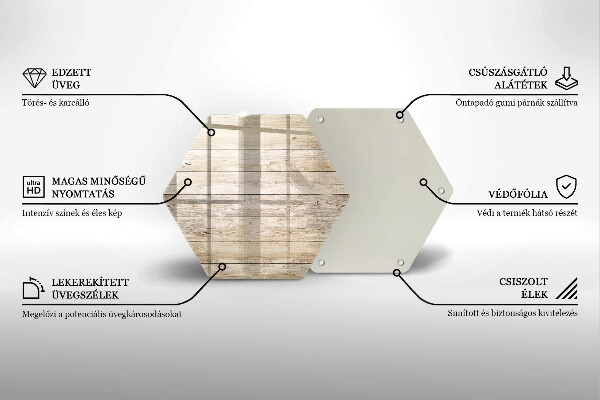Tagliere in vetro Tavole di legno