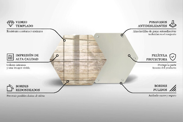 Tagliere in vetro Tavole di legno