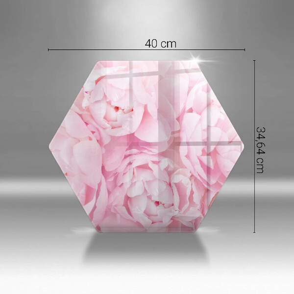 Tagliere in vetro Peonie delicate