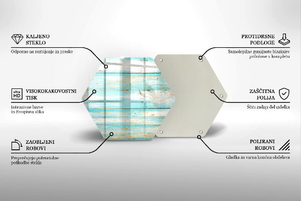 Tagliere in vetro Tavole in legno d'epoca