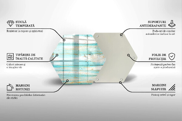 Tagliere in vetro Tavole in legno d'epoca